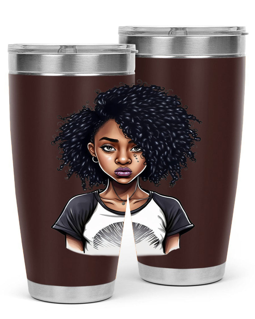 Sparkling Black Girl Design 18#- women-girls- Tumbler