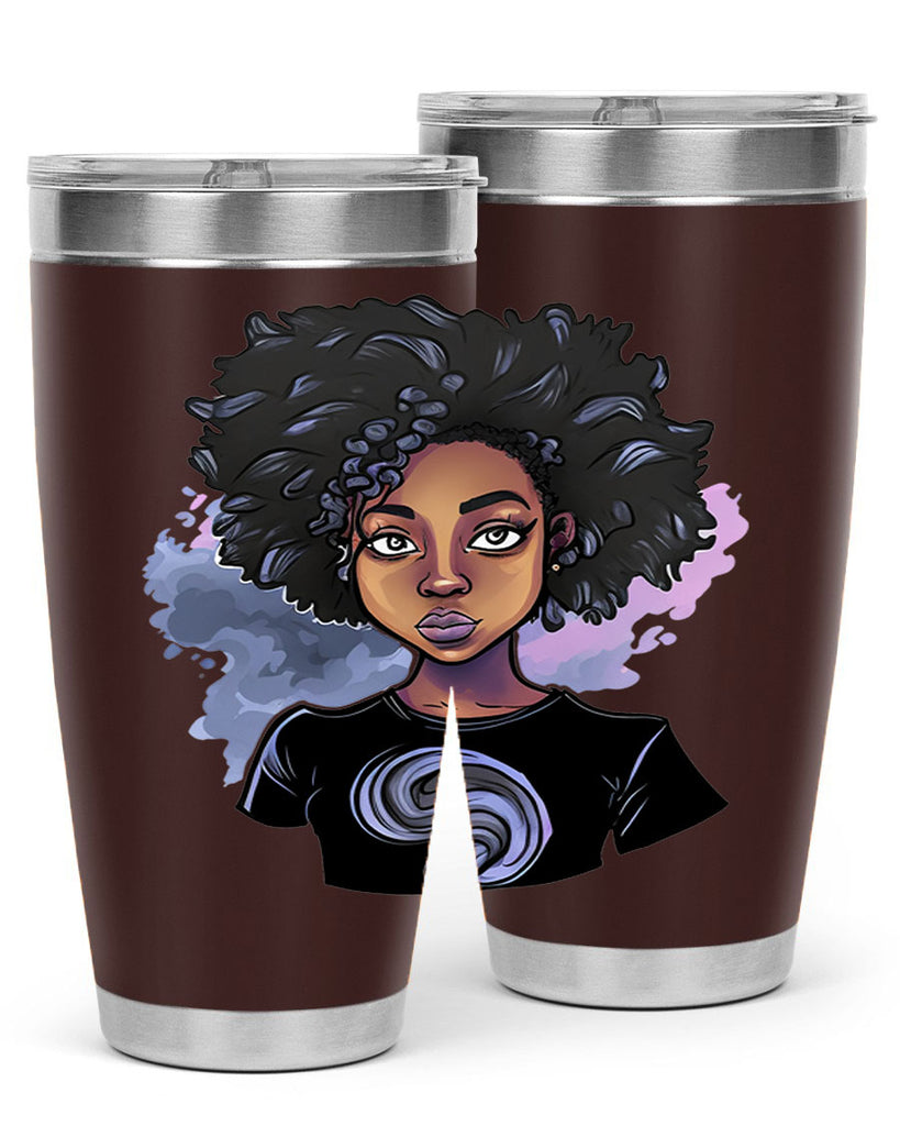 Sparkling Black Girl Design 1#- women-girls- Tumbler