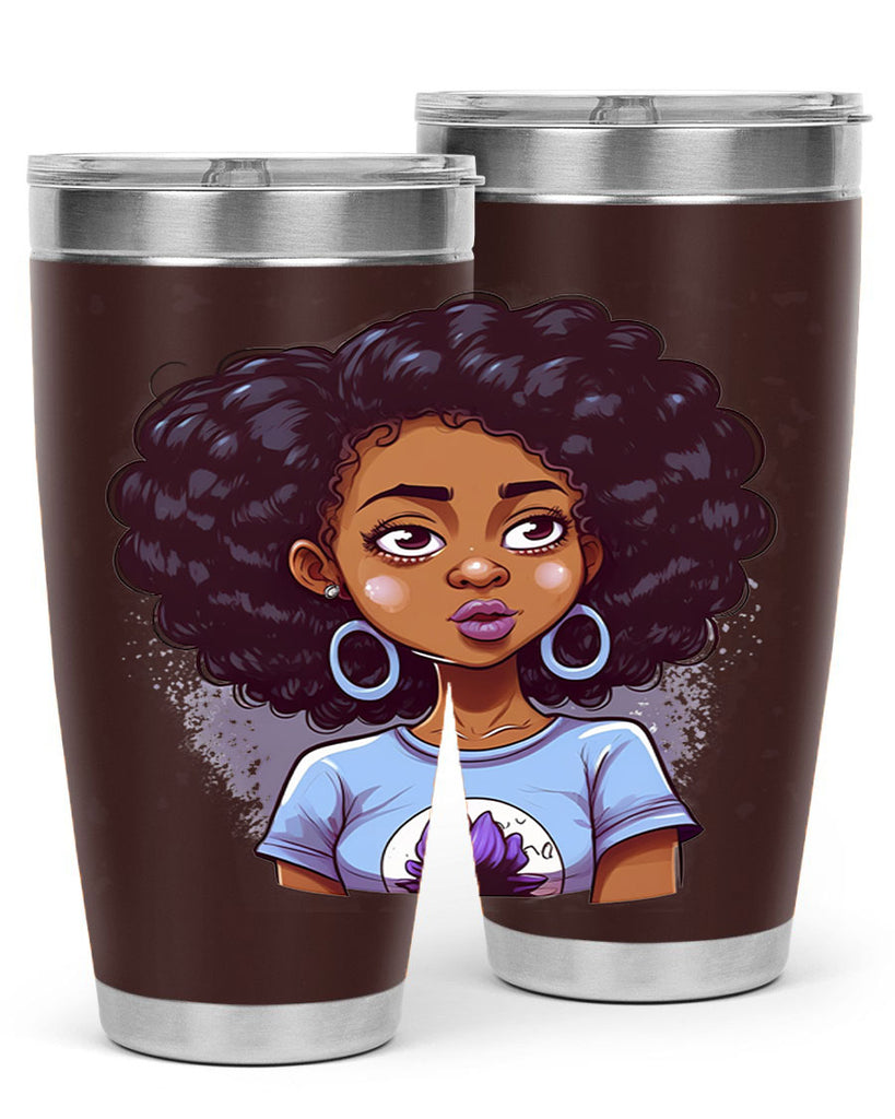 Sparkling Black Girl Design 20#- women-girls- Tumbler