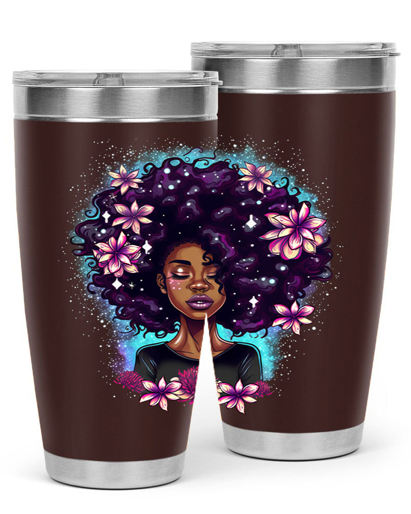 Sparkling Black Girl Design 3#- women-girls- Tumbler