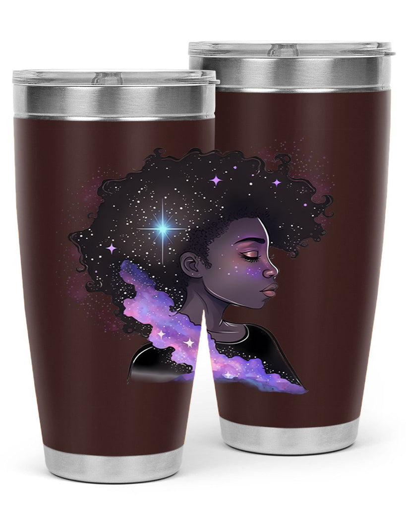 Sparkling Black Girl Design 4#- women-girls- Tumbler