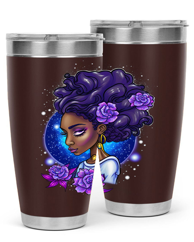 Sparkling Black Girl Design 7#- women-girls- Tumbler