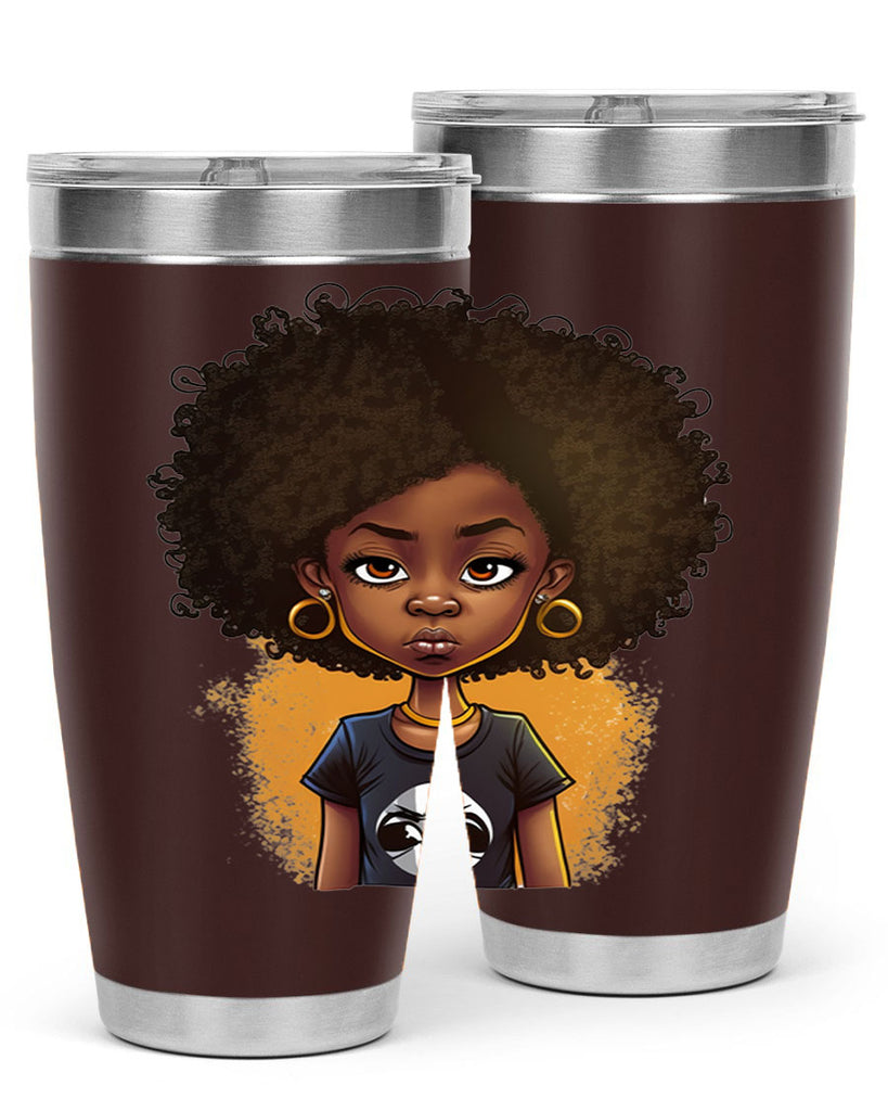 Sparkling Black Girl Design 8#- women-girls- Tumbler