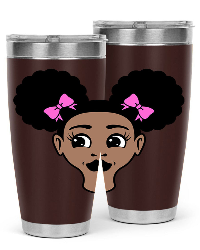 afro puffs girl 76#- women-girls- Tumbler
