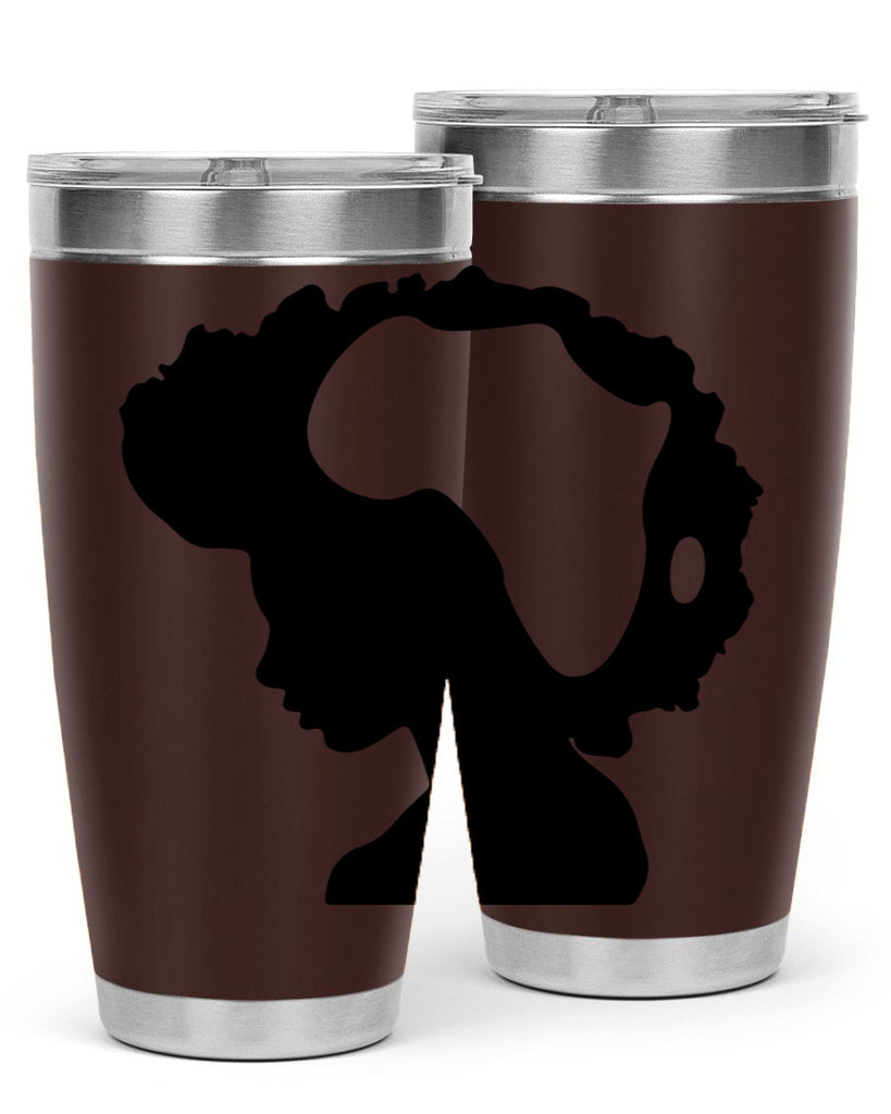 afro woman with africa map 65#- women-girls- Tumbler
