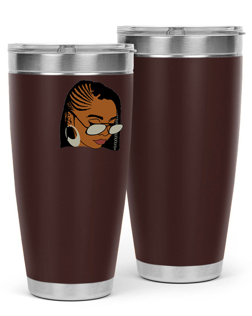 black afro 39#- women-girls- Tumbler