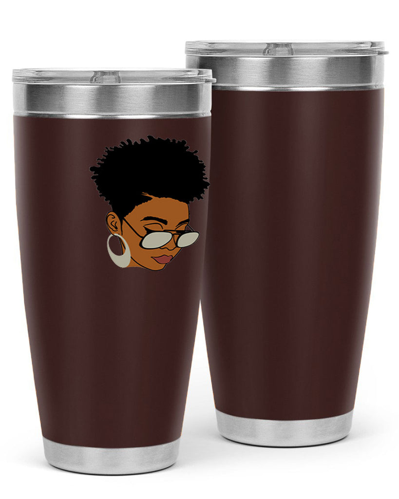 black afro 44#- women-girls- Tumbler