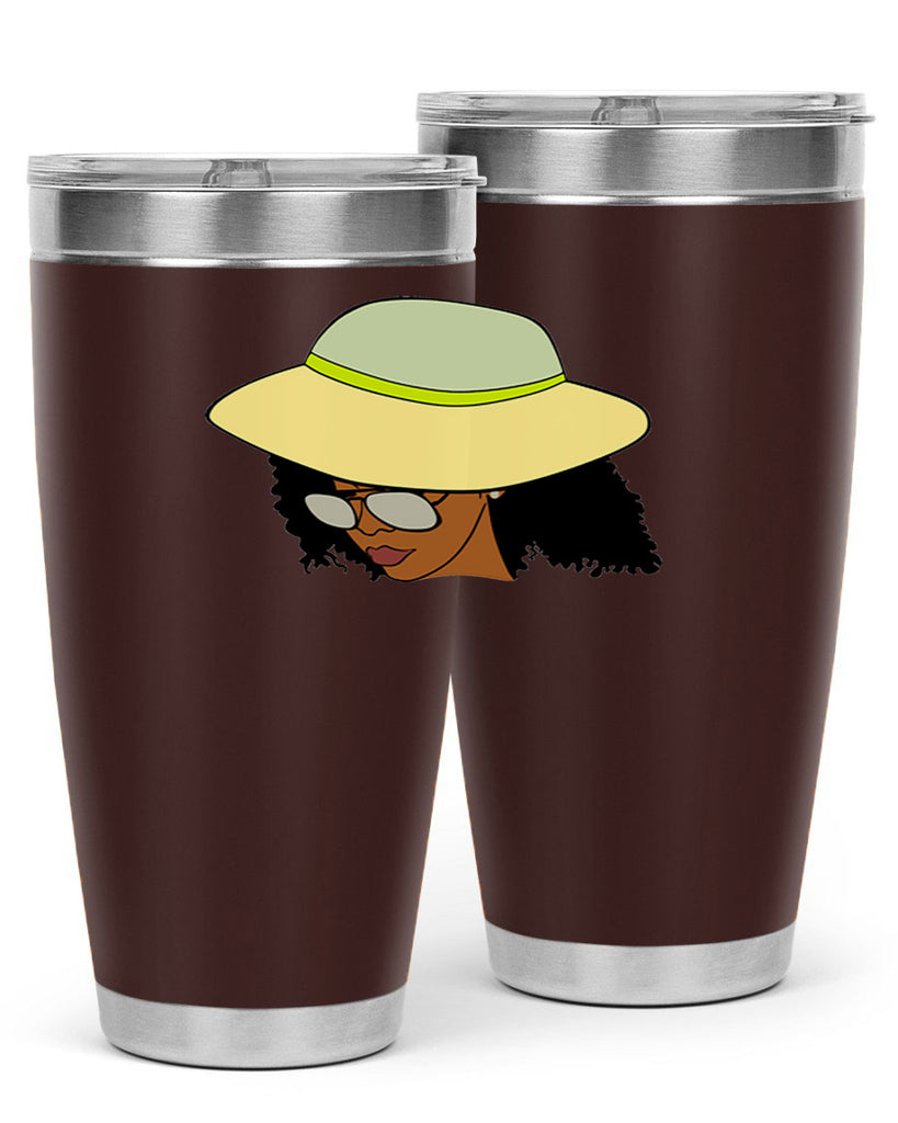 black afro 45#- women-girls- Tumbler