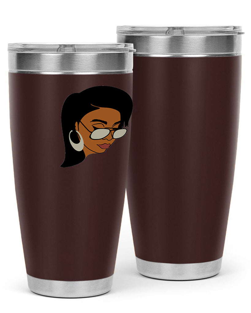 black afro 48#- women-girls- Tumbler