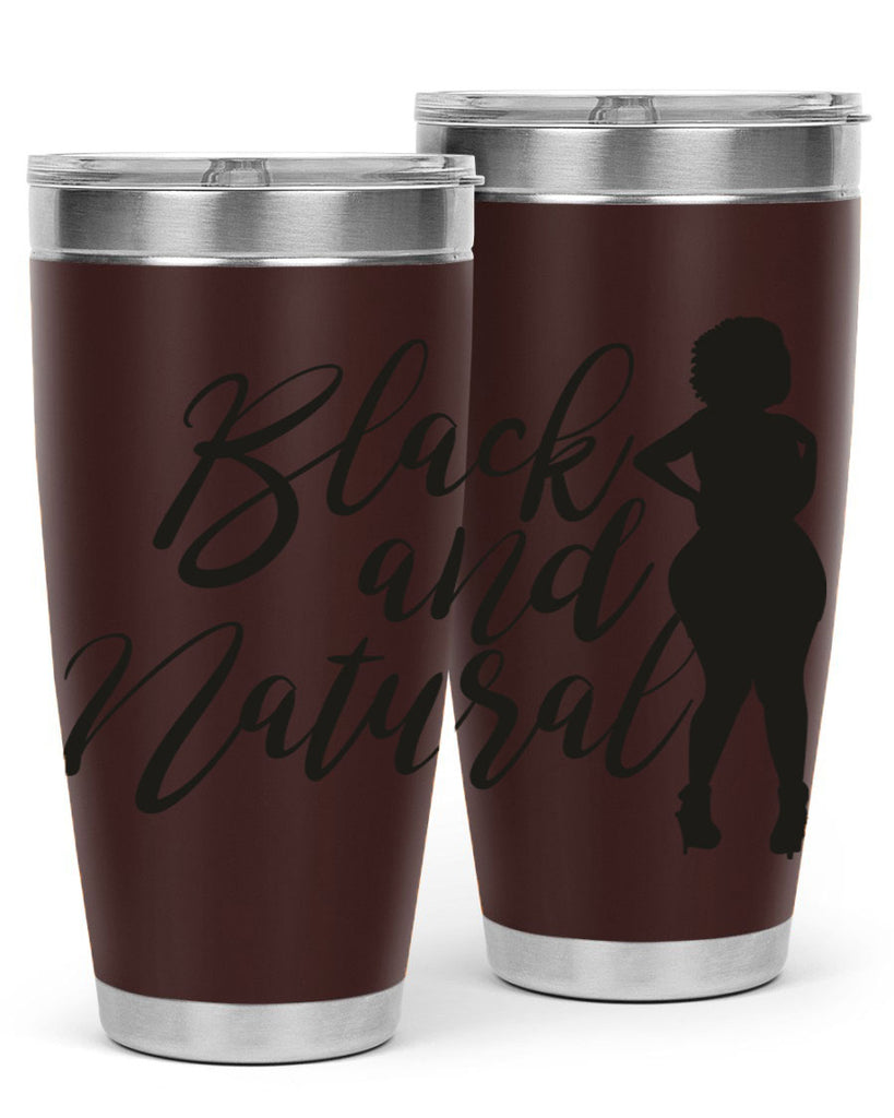 black and natural 22#- women-girls- Tumbler