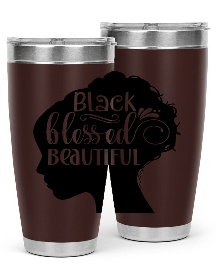 black blessed beautiful Style 62#- women-girls- Tumbler