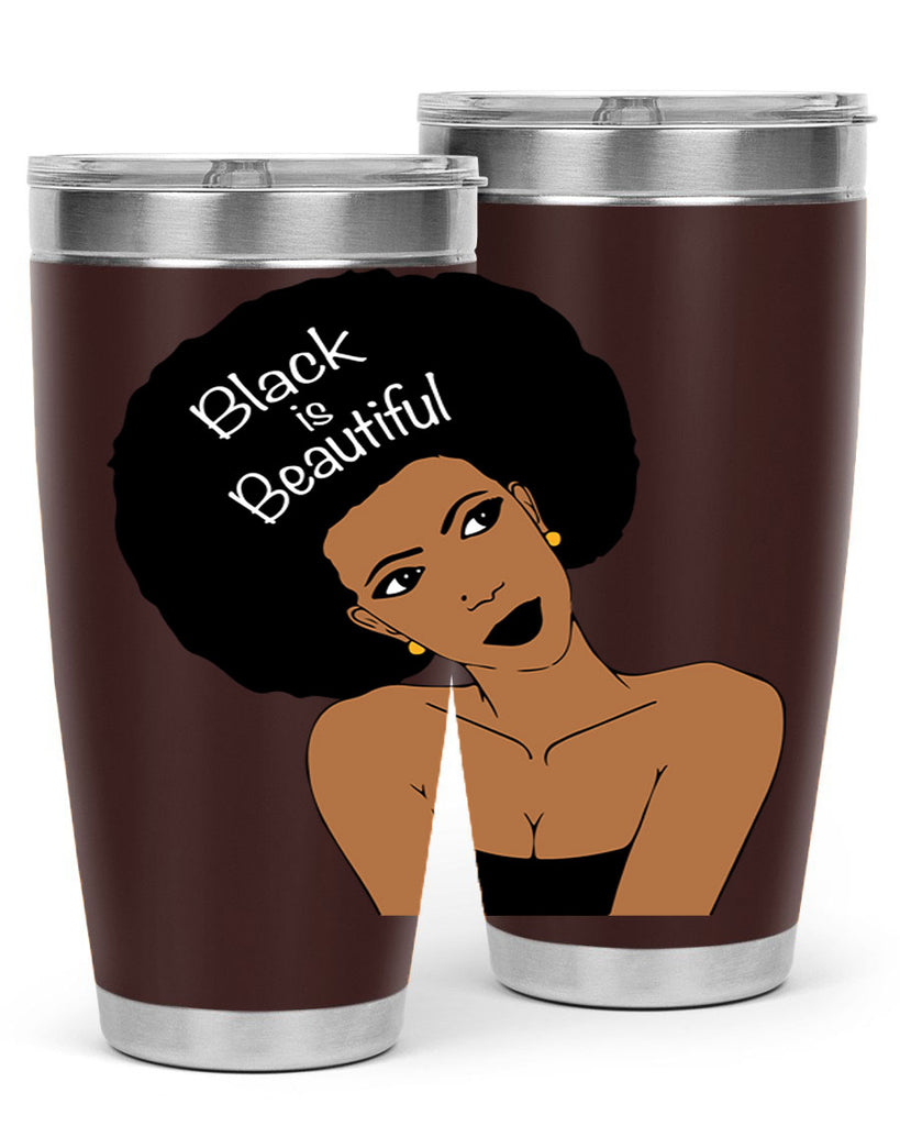 black is beautiful 13#- women-girls- Tumbler