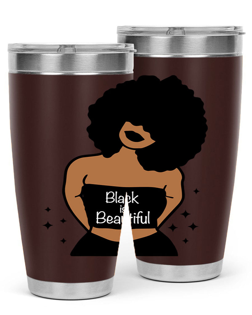 black is beautiful 16#- women-girls- Tumbler