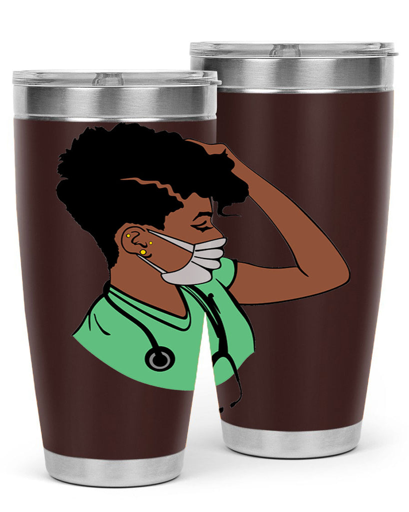 black nurse 2#- women-girls- Tumbler