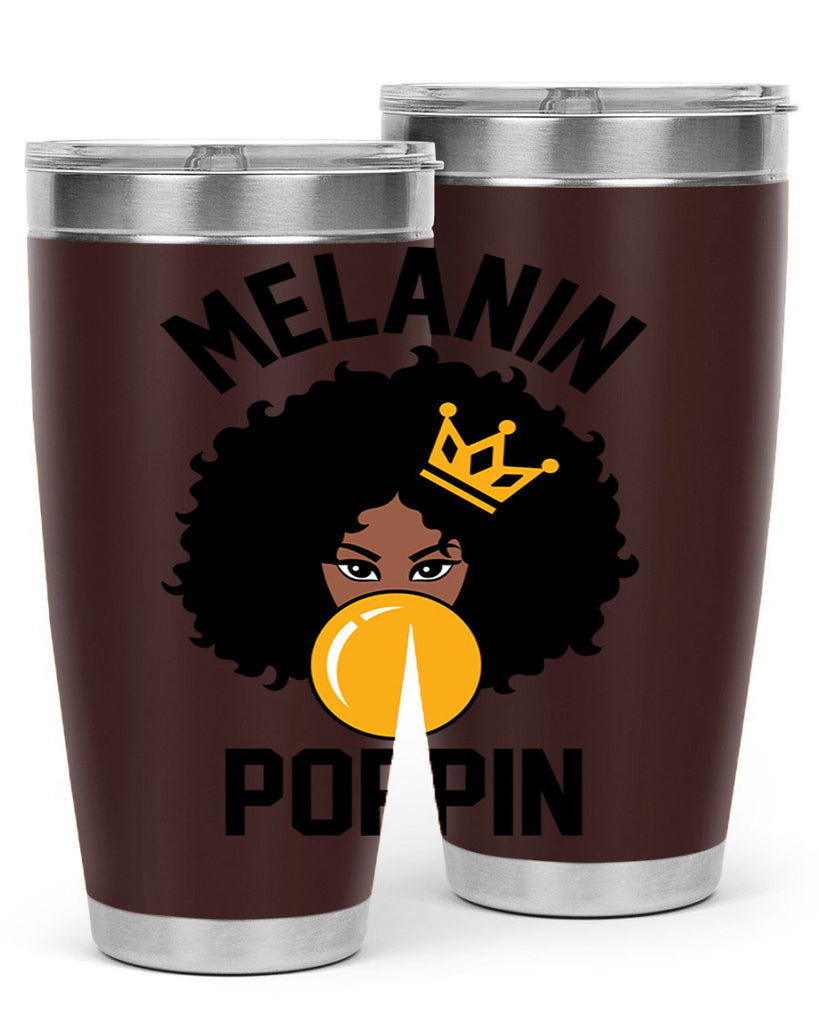 melanin poppin afro girl 25#- women-girls- Tumbler