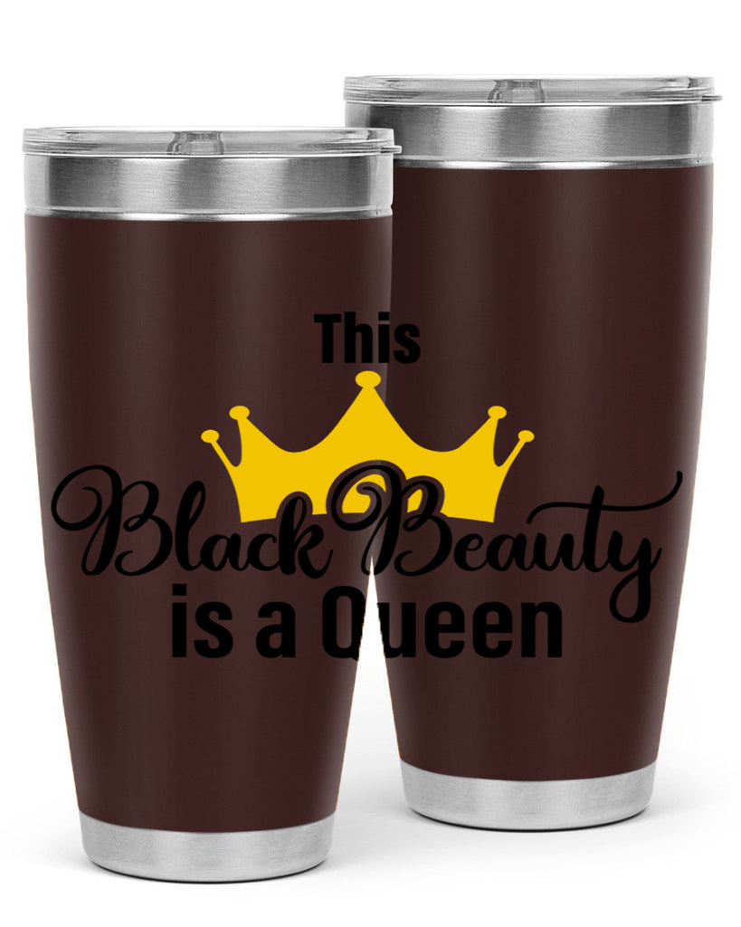 this black beauty is a queen Style 3#- women-girls- Tumbler