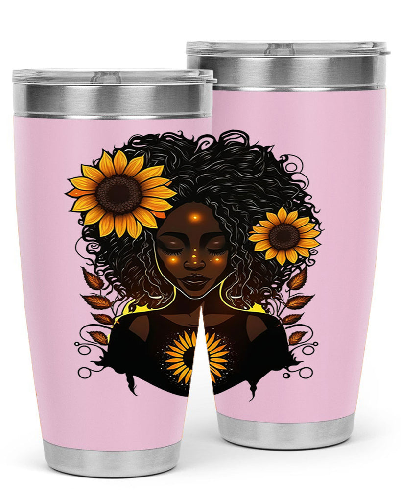 Sparkling Black Girl Design 13#- women-girls- Tumbler