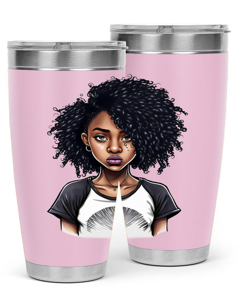 Sparkling Black Girl Design 18#- women-girls- Tumbler