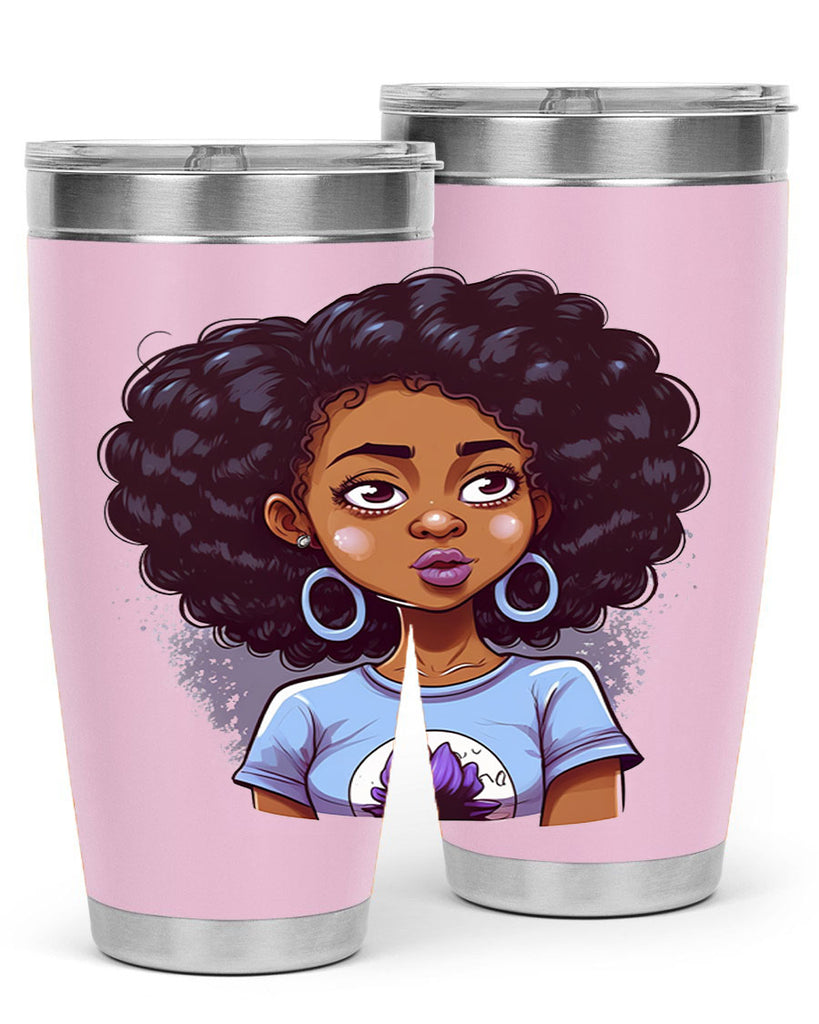 Sparkling Black Girl Design 20#- women-girls- Tumbler