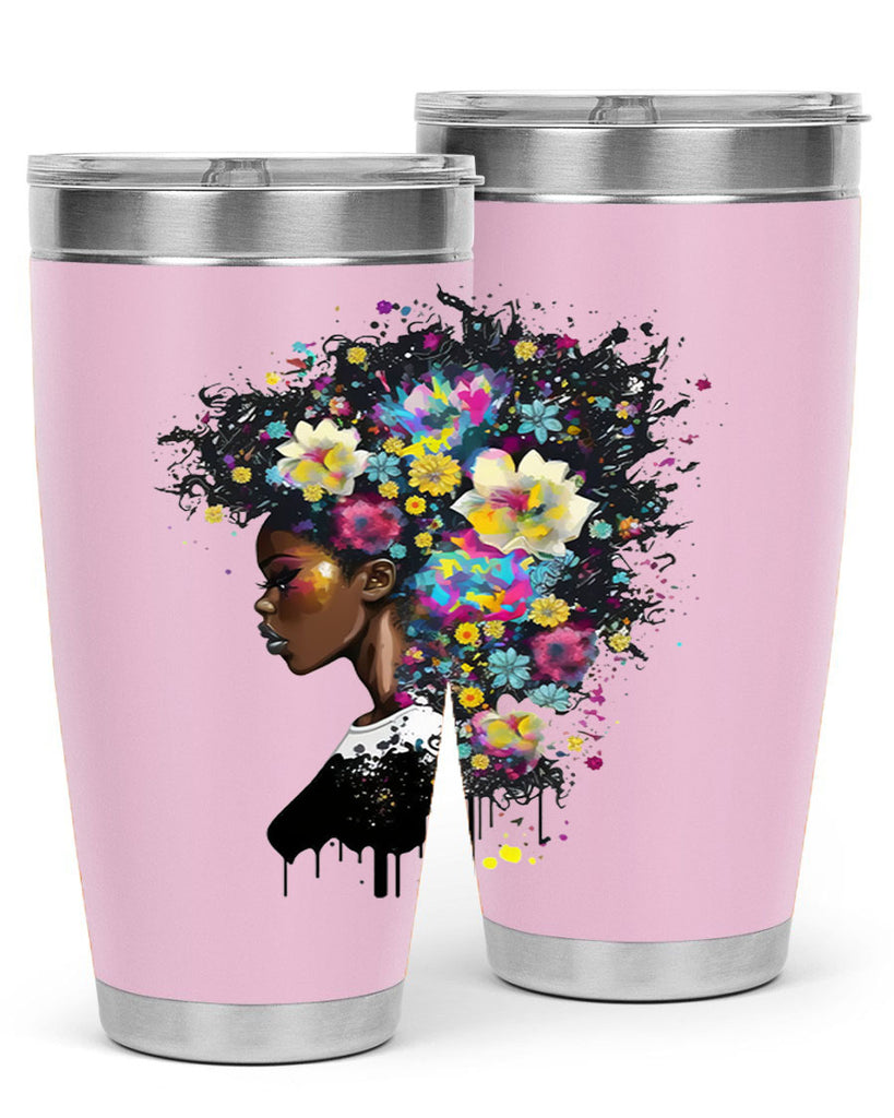 Sparkling Black Girl Design 2#- women-girls- Tumbler