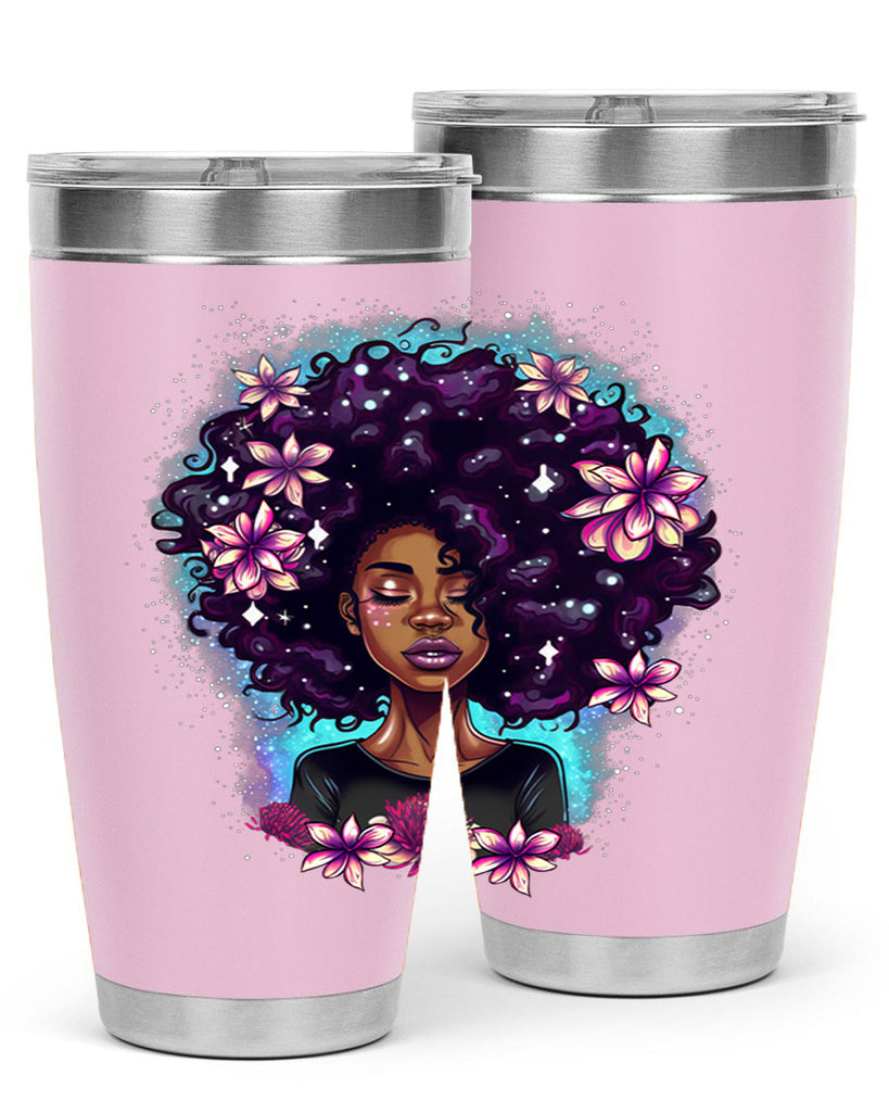 Sparkling Black Girl Design 3#- women-girls- Tumbler