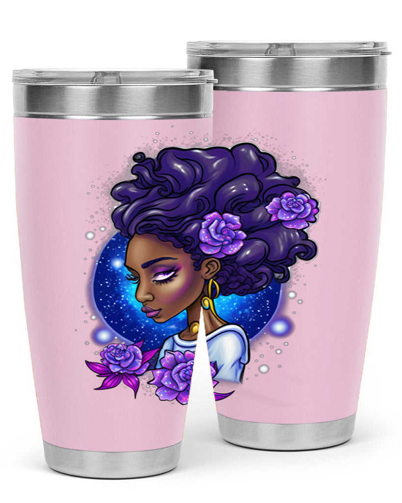 Sparkling Black Girl Design 7#- women-girls- Tumbler