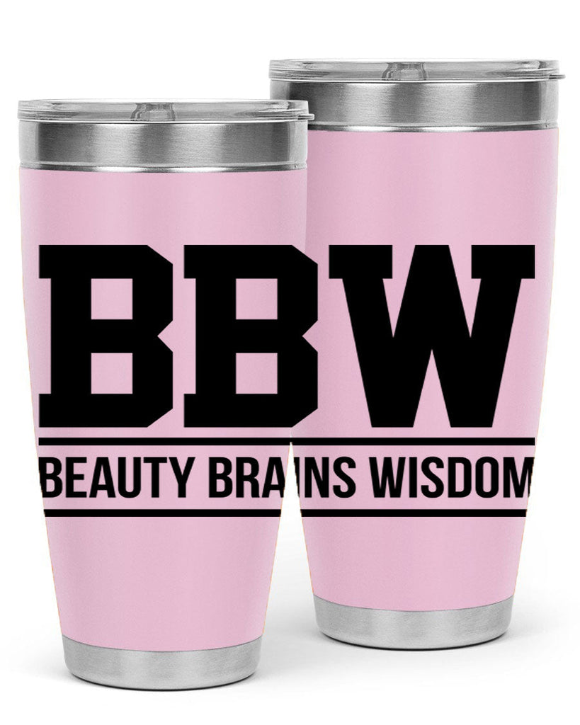 bbw beauty brains wisdom 263#- black words phrases- Cotton Tank