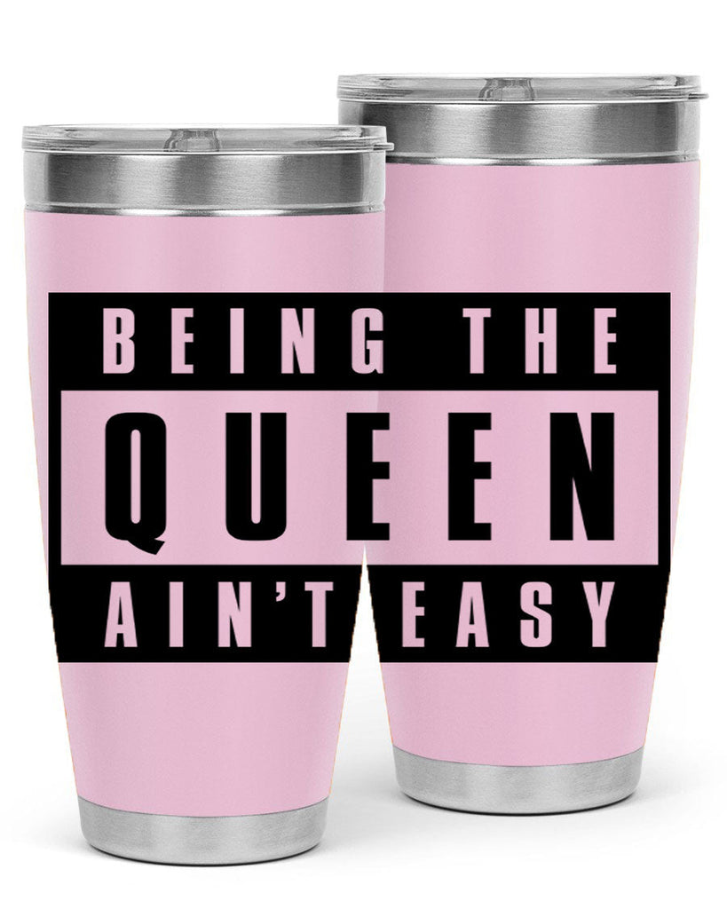 being the queen aint easy 258#- black words phrases- Cotton Tank