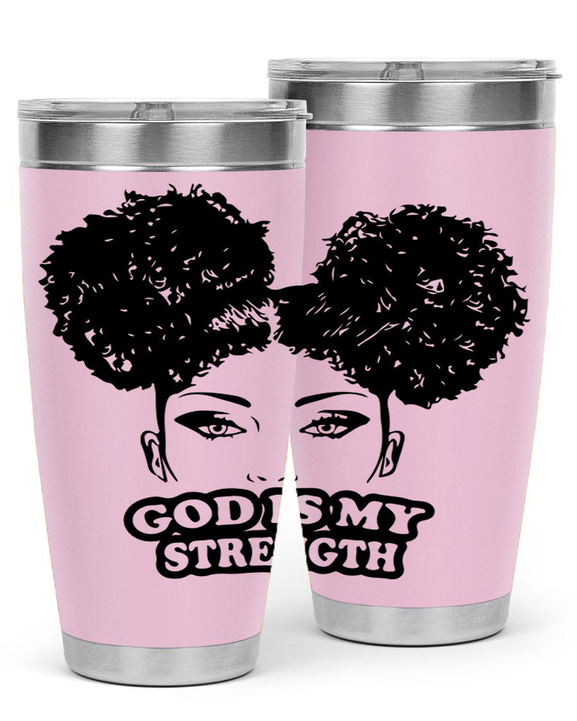 god is my strength 2#- women-girls- Tumbler