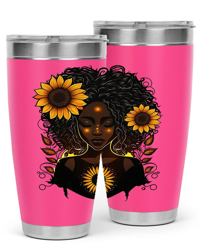 Sparkling Black Girl Design 13#- women-girls- Tumbler