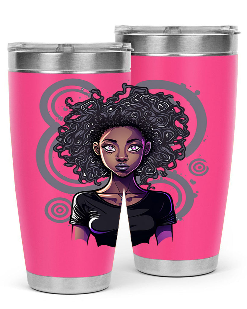 Sparkling Black Girl Design 14#- women-girls- Tumbler