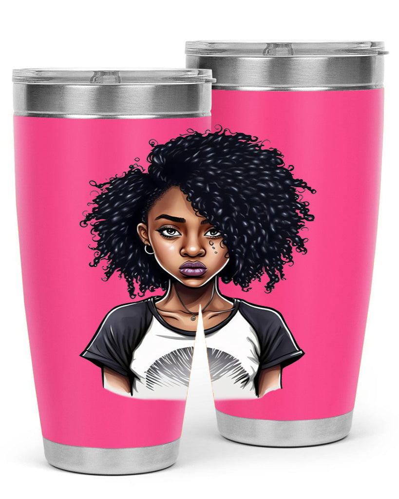 Sparkling Black Girl Design 18#- women-girls- Tumbler