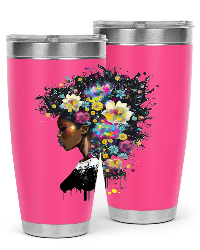 Sparkling Black Girl Design 2#- women-girls- Tumbler