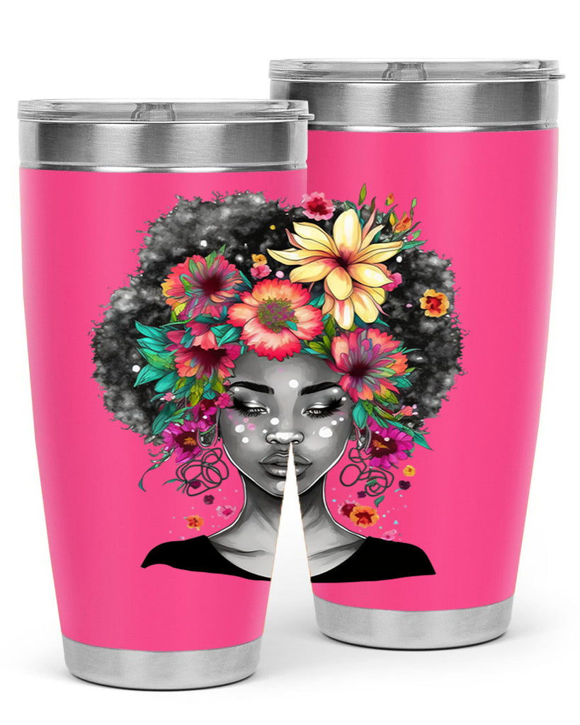 Sparkling Black Girl Design 9#- women-girls- Tumbler