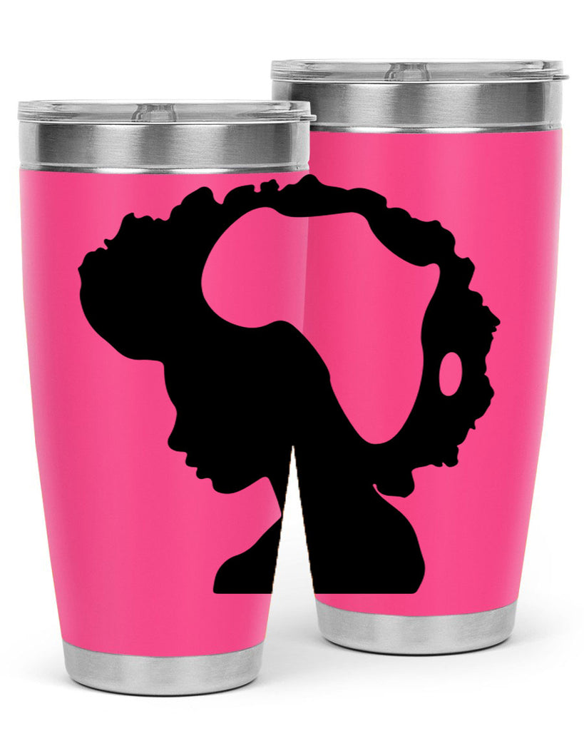 afro woman with africa map 65#- women-girls- Tumbler