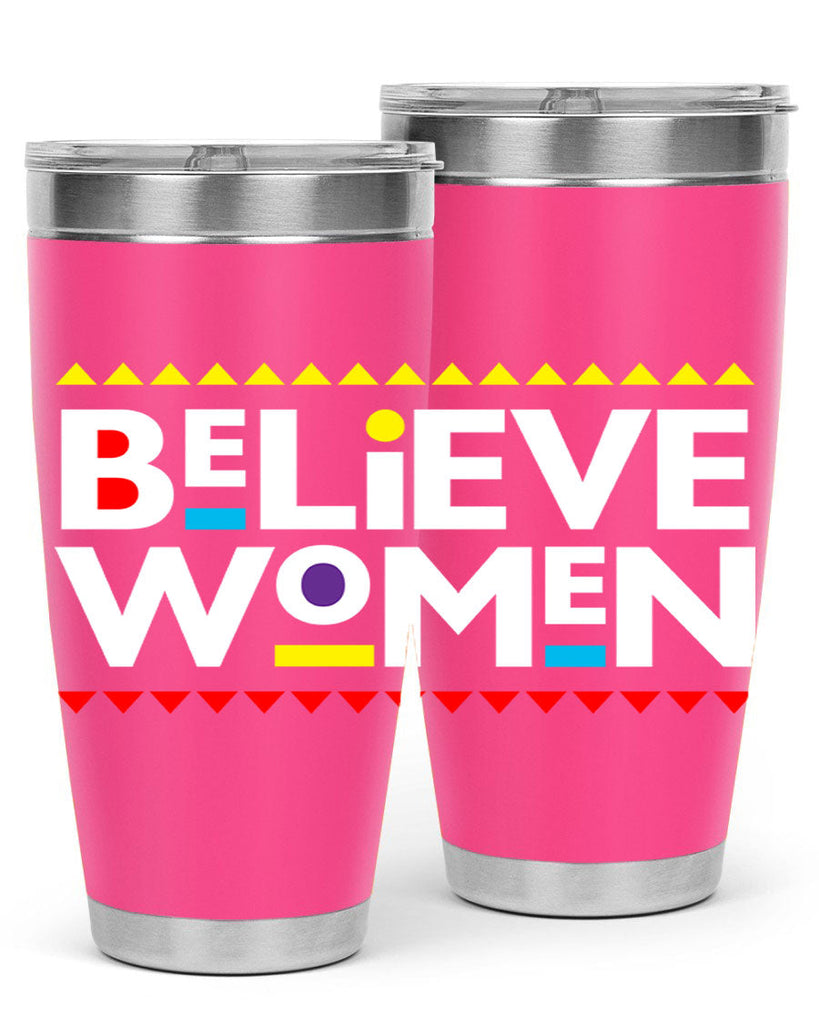 believewomen 254#- black words phrases- Cotton Tank