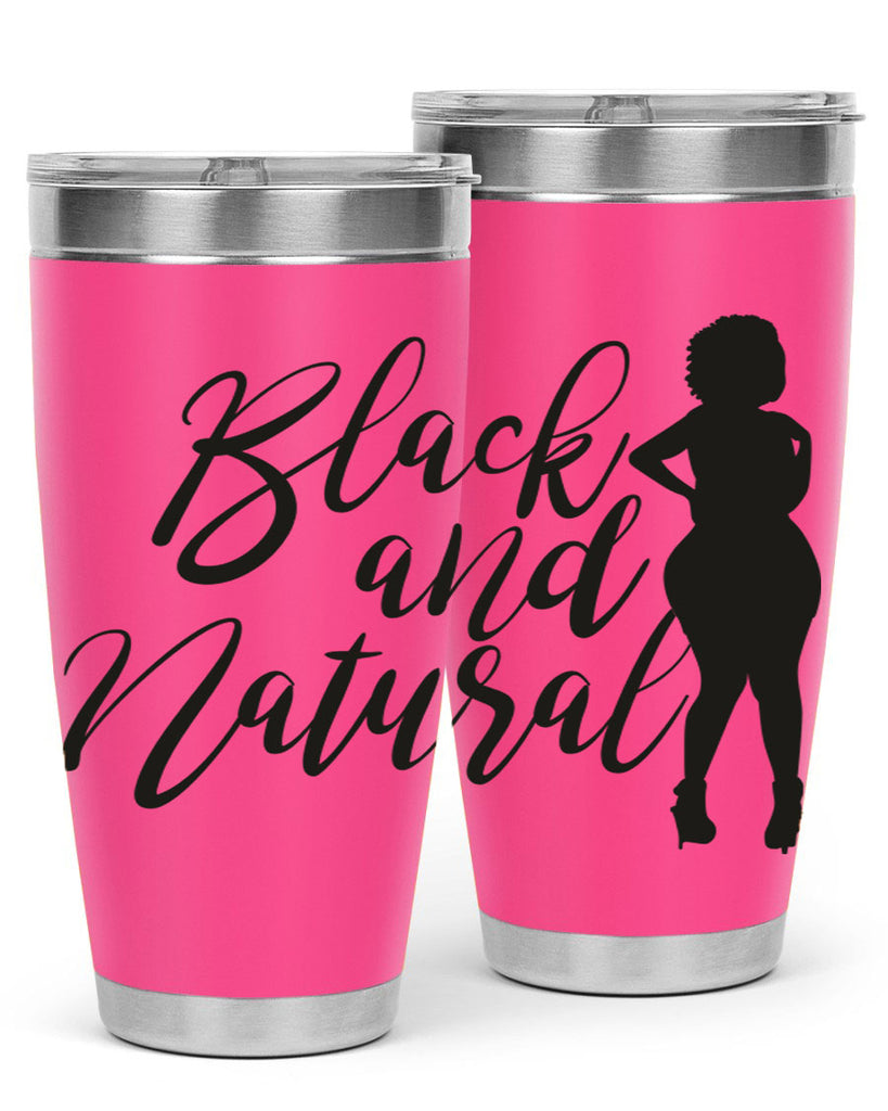 black and natural 22#- women-girls- Tumbler