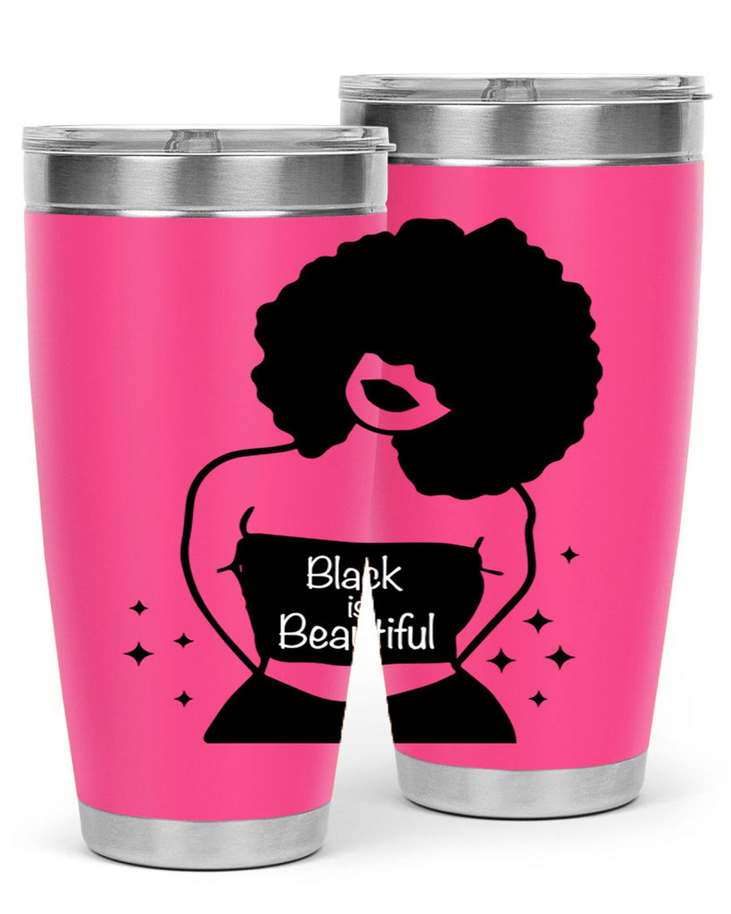 black is beautiful 11#- women-girls- Tumbler