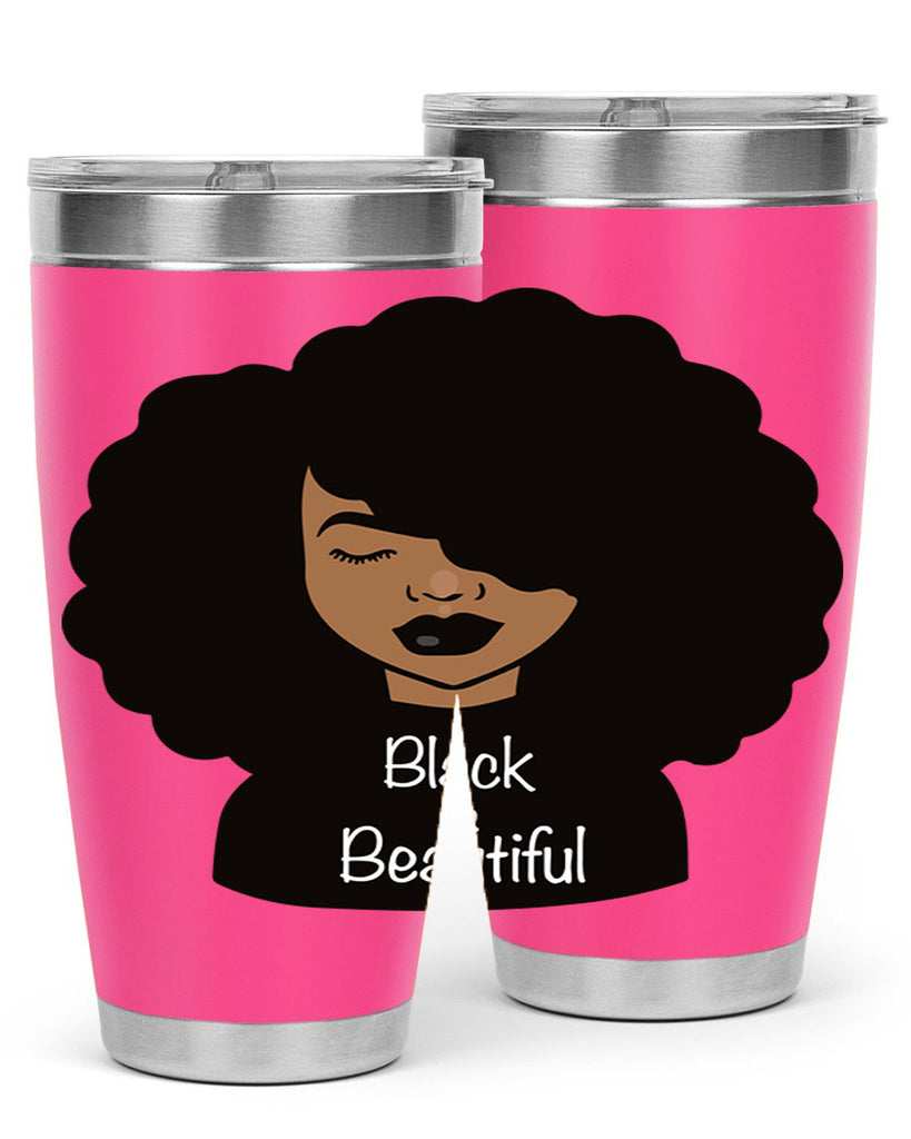 black is beautiful 12#- women-girls- Tumbler