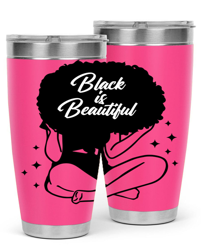 black is beautiful 15#- women-girls- Tumbler