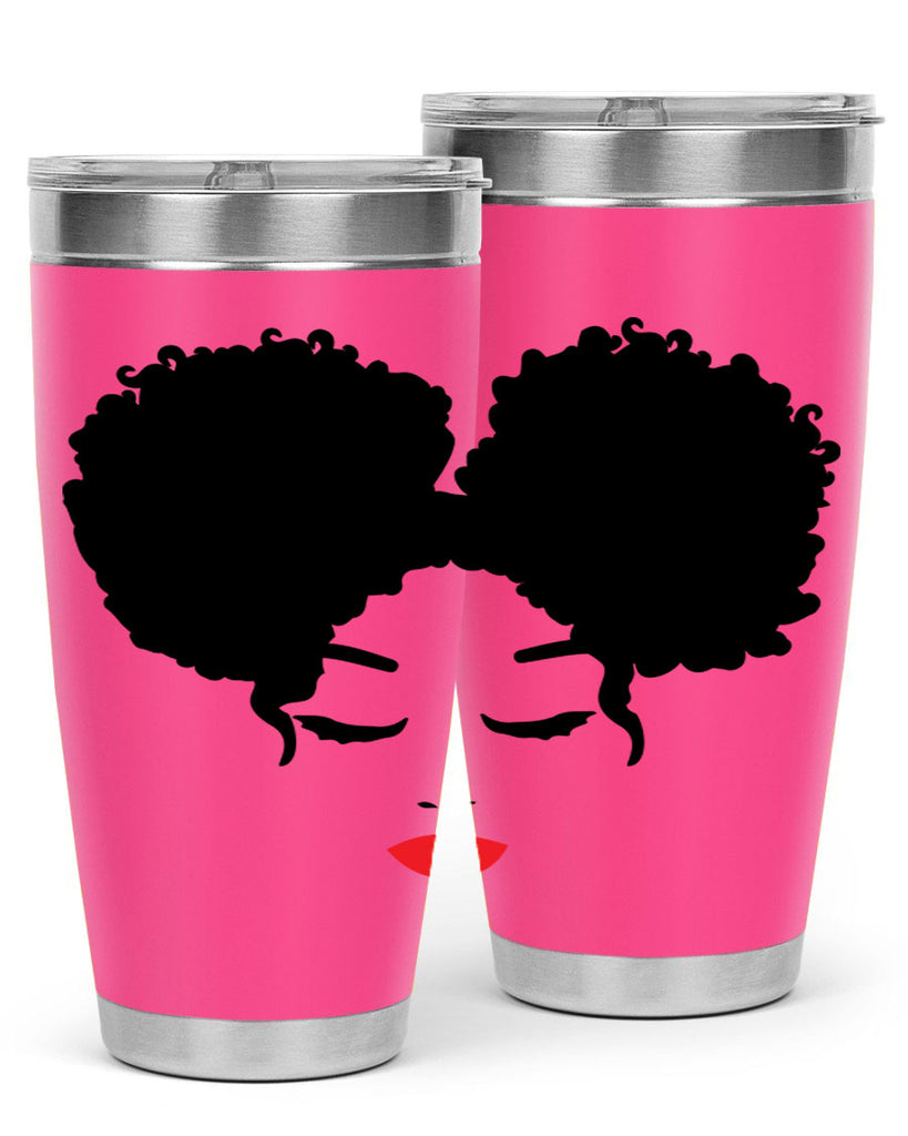 black woman red lips 9#- women-girls- Tumbler
