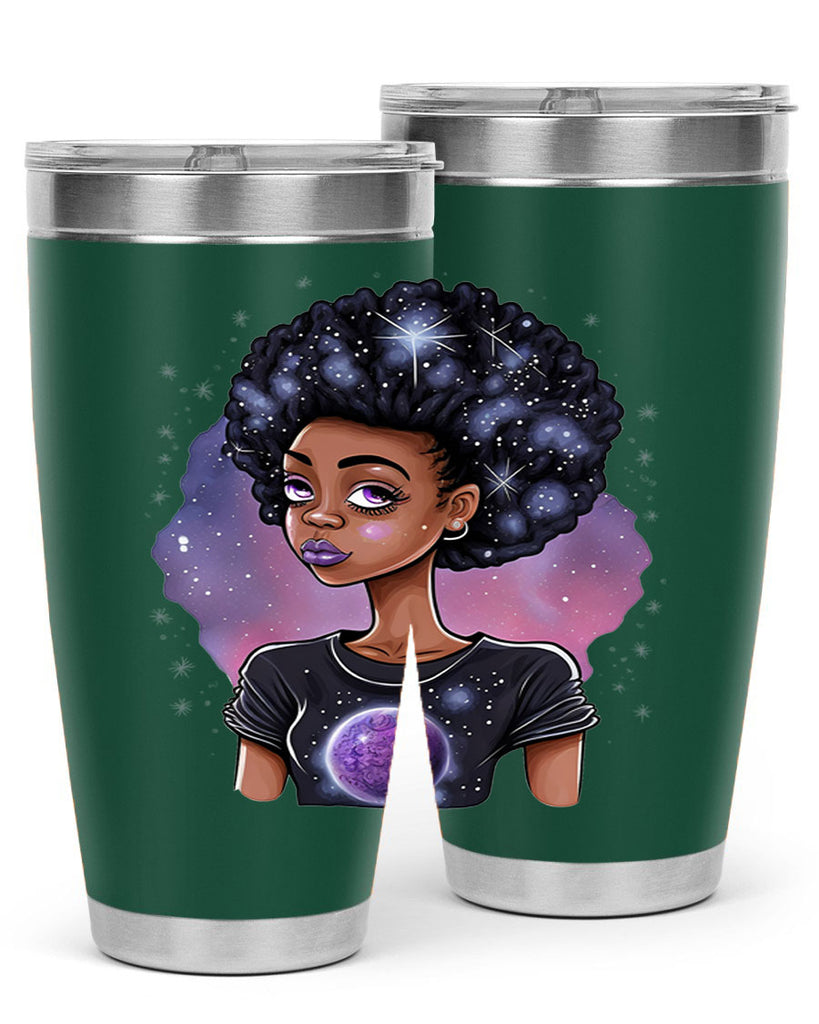 Sparkling Black Girl Design 11#- women-girls- Tumbler