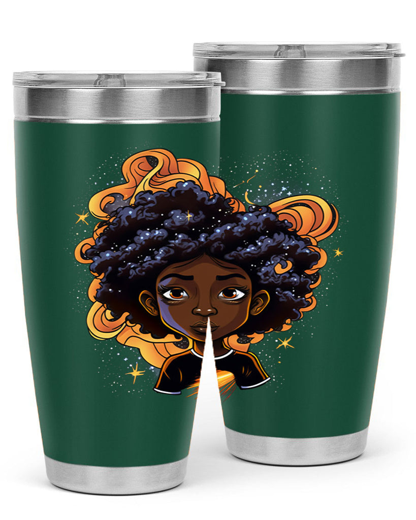 Sparkling Black Girl Design 12#- women-girls- Tumbler