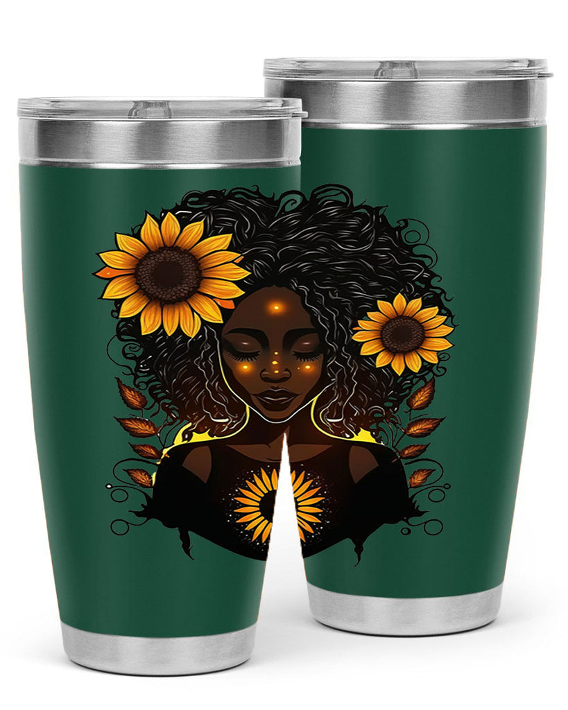 Sparkling Black Girl Design 13#- women-girls- Tumbler