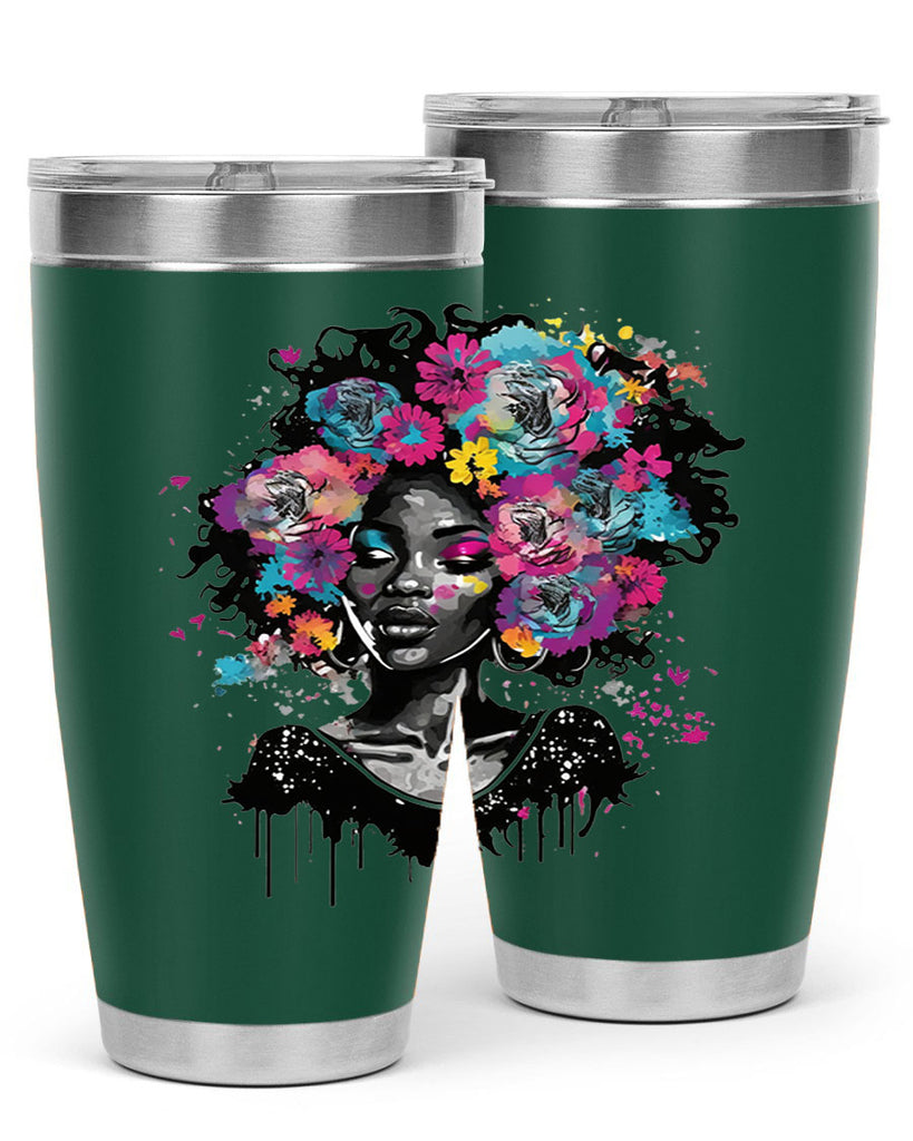 Sparkling Black Girl Design 17#- women-girls- Tumbler