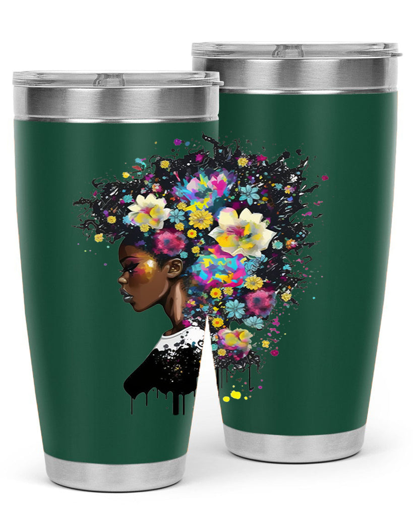 Sparkling Black Girl Design 2#- women-girls- Tumbler