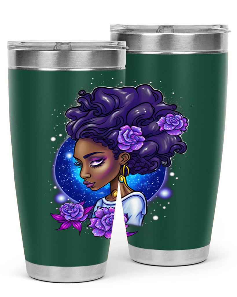 Sparkling Black Girl Design 7#- women-girls- Tumbler