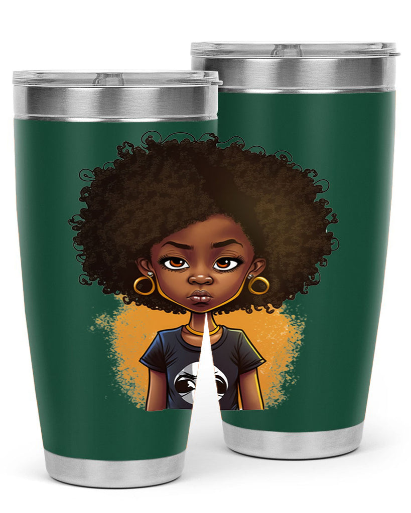 Sparkling Black Girl Design 8#- women-girls- Tumbler