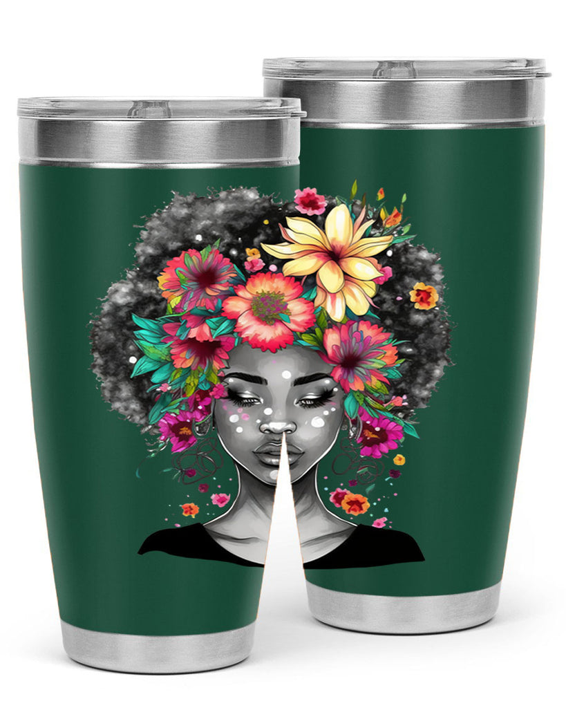 Sparkling Black Girl Design 9#- women-girls- Tumbler