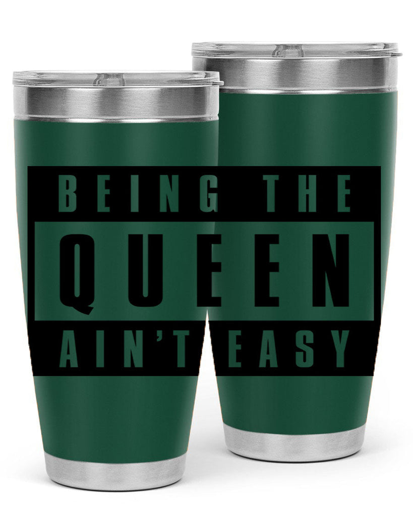being the queen aint easy 258#- black words phrases- Cotton Tank
